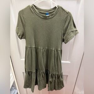 Old Navy Green Tiered Baby Doll Dress